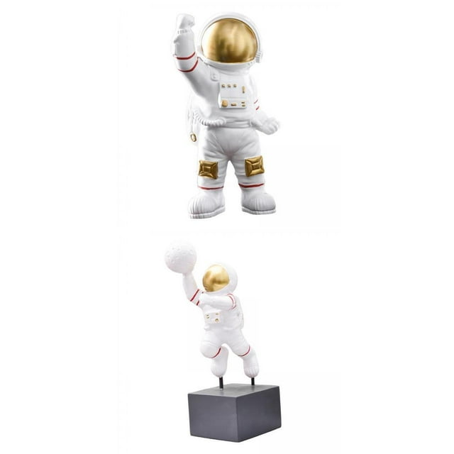 2x estatua de astronauti estatuilla decoración de la del Hotel de la habitación niños