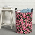 thumbnail image 6 of Sikiie Trendy Floral Print Round Dirty Clothes Basket, Waterproof Standing Foldable Storage Basket, for Laundry Room, Bedroom, Bathroom Storage-Small, 6 of 6