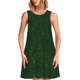 thumbnail image 1 of Disketp Emerald Green Sparkling para Vestido sin Mangas para Mujeres, Vestidos de Verano para Mujeres, Casual y Holgado para la Playa, 1 of 6