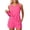 A-Pink298, variant on JAJAHO Tankini Swimsuits For Women 2 Piece Solid Color Swimwear Tank Top With High Waisted Swim Shorts Bottoms Trendy Beachwear