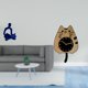 thumbnail image 2 of Juego de figuras de pensador abstracto que incluye estatua, reloj de pared, reloj de gato, moderno reloj de madera colgante, decoración, función silen, 2 of 8