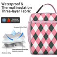 thumbnail image 2 of Rustic Plaid Insulated Lunch Bag Box Men Reusable Lunch Tote Bag with Detachable Handle Lunch Box Containers Office Travel, 2 of 6