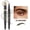 C, variant on Microblading Eyebrow Pen, 4-Tip Eyebrow Pencil, Waterproof Long-Lasting Fine Contouring Pen, Natural Brow Makeup for All-Day Wear (Black)