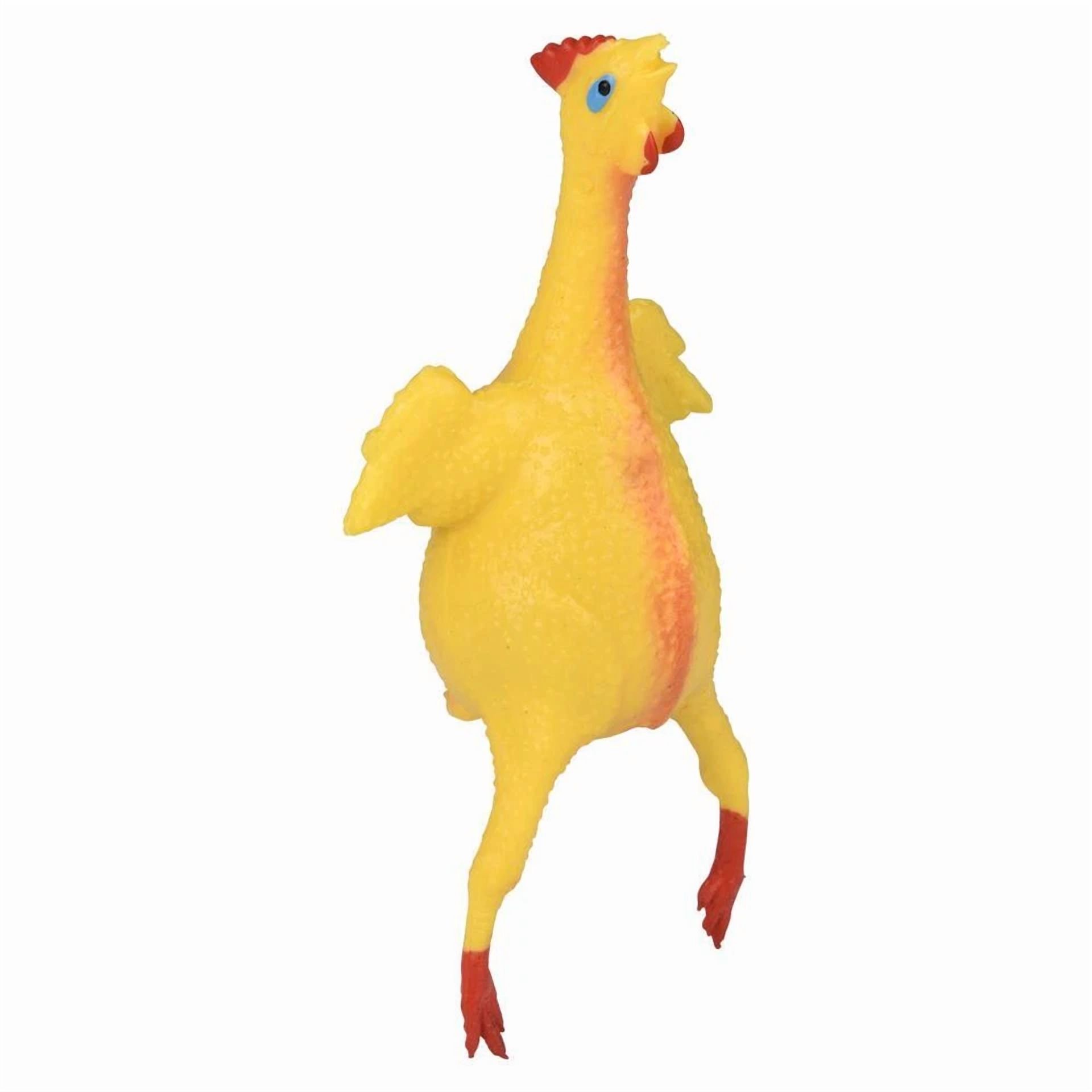 CIRCLE- 3 Chicken N' Egg Squeeze Stress Squishy Toys - Hidden Egg Pops Out! Classic Gag