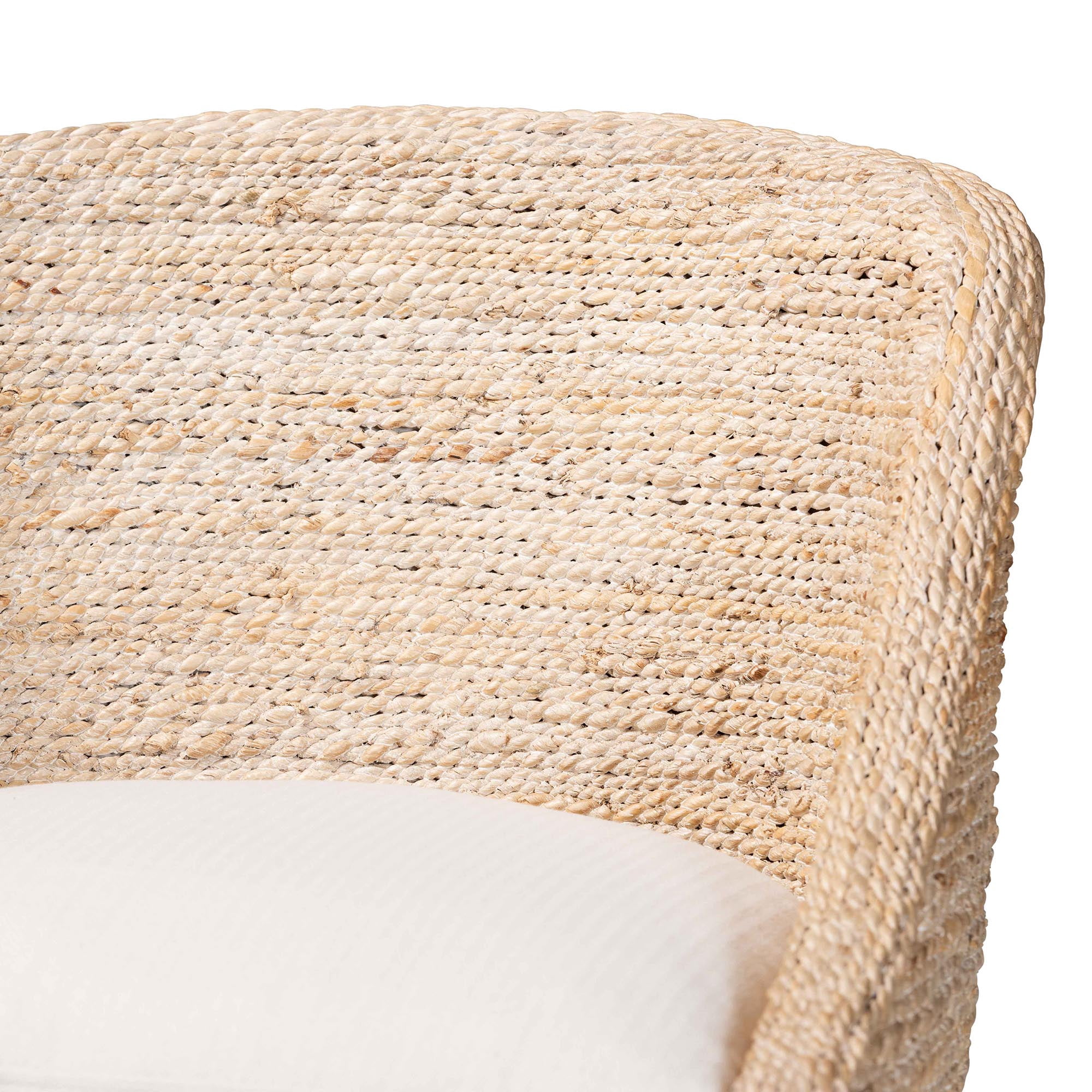 bali & pari Jasper Boho Bar Stool, Bar Height, White Wash