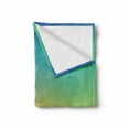 thumbnail image 2 of Tropical Soft Flannel Fleece Throw Blanket, Sunrise Reflecting on Palm Tree Tops on Island Digital Weathered Holiday Theme, Cozy Plush for Indoor and Outdoor Use, 60" x 80", Multicolor, by Ambesonne, 2 of 6