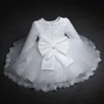 thumbnail image 4 of Vestido de manga larga para niña recién nacida, boda, Año Nuevo, encaje, fiesta infantil, primer cumpleaños, princesa, vestido de bautizo, color rosa, 4 of 5