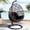 Black, variant on LCGOD 4" Thick Egg Chair Cushion, PP Cotton Filling, Removable Waterproof Cover, Non-Slip for Hanging Swing, Patio Garden & Indoor Lounger
