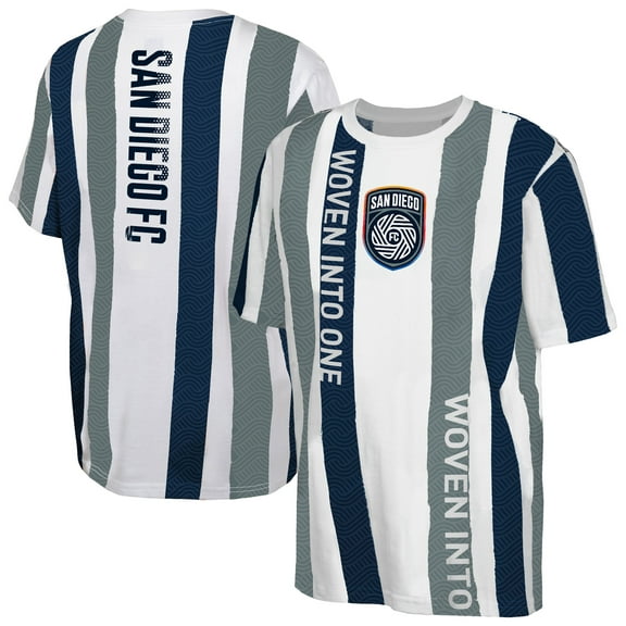 Youth White San Diego FC High Stepping T-Shirt