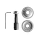 thumbnail image 1 of Eje de muela abrasiva Eje de extensión de amoladora Motor de pulido de acero Adaptador de eje para muela abrasiva Rueda de fibra Rueda de tela Rueda 6 mm 85 g, 1 of 7