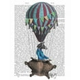 thumbnail image 2 of Fab Funky 12x14 White Modern Wood Framed Museum Art Print Titled - Flying Zebra, 2 of 4