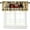 Farmhouse Animal-1, variant on Antique Door Window Valance, Vintage Rustic Wooden Barn Farm House Door Printed Thermal Insulated Short Curtain for Bedroom Living Room Kitchen, 54x18in