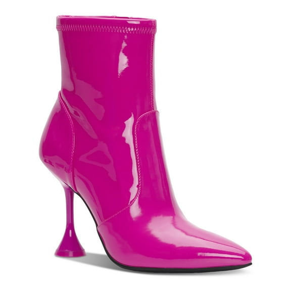 INC Womens Ibrina Faux Leather Pointed Toe Ankle Boots