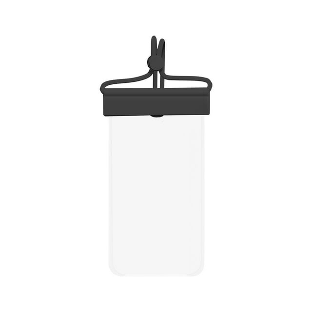Yhmxh Floating Waterproof Phone Pouch, Underwater Screen Touchable, Waterproof Phone Case for Snorkeling,Adjustable Lanyard,Vacation Essentials for iPhone 15 Pro Max/14/13Samsung Swimming Pool Black