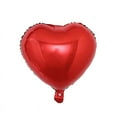 thumbnail image 4 of BalsaCircle 2 Red Hearts 15" Mylar Foil Plain Balloons Wedding Event Birthday Decorations, 4 of 5