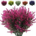 thumbnail image 6 of DISHAN Realistic Artificial Flower - 4 Branches, Romantic, 7 Forks, Simulation Lavender, Green Plant Decoration for Home Decor, 6 of 8