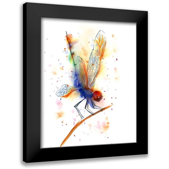 Shefranov, Olga 20x24 Black Modern Framed Museum Art Print Titled - Dragonfly II