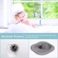 thumbnail image 4 of Shower Drain Hair Catcher, Durable Silicone Shower Drain Covers Hair Stopper with Suction Cup, Easy to Install Suit for Bathroom,Bathtub and Kitchen 3PACK (Black), 4 of 5