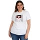 thumbnail image 2 of Playera Roman Fashion /Tallas Extras, 9001-48 C EST LA VIE (Blanco) blanco 40 Roman Fashion PL-ER-9001-48-BLANCO, 2 of 6