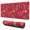 Red Christmas Candy, variant on Long Mouse Pads for Desk,Red Christmas Deer and Gift Pattern Desk Mats on Top Of Desks, Desk Mouse Pad Extra Large with 3mm Non-Slip Base and Stitched Edge for Gaming,Office,Work,Home 31.5x11.8in