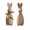 2 Pcs-Beige F+G, variant on JeashCHAT Easter Bunny Decorations, Easter Gifts, 5.7" Vintage Wooden Easter Rabbit Figurine for Spring Easter Home Office Farmhouse Decor, Table Centerpiece