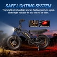thumbnail image 5 of QLAWAY BD16 500W Electric Bike, 48V 13.5Ah 20 mph Battery Up to 50 Miles 7-Speed , 20-inch Fat Tire Full Suspension, off-Road Dirt Mountain Bike Class 2 UL2849, 5 of 9