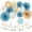 Beige-champagne-blue, variant on Champagne-Gold Beige Fall Boho Bachelorette Party-Decorations - 21pcs Women Bridal Shower Banner Garland,Bride To Be Paper Streamers Lanterns,Flower Tissue Pom Poms Fan Favors Wedding Decor