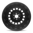 thumbnail image 2 of New 17x6.5 inch Wheel for Pontiac Montana 2006-2009 Black Painted Steel Rim, 2 of 5