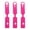 Rosy, variant on OULII 3-Pack Travel Luggage Tags Baggage Label Set for Easy Identification