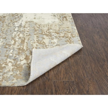 Alora Decor Radiant 2'6" x 10' Abstract Beige/Ivory/Gray Hybrid Area Rug