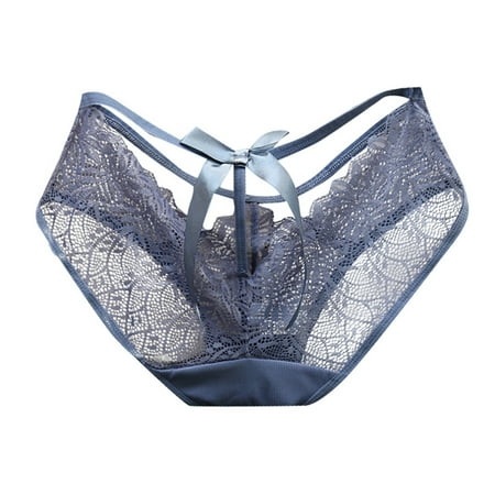 MQLKF Sweet Girl Underwear Transparent Hollow Lace Sexy Low Waist Mesh Underwear Large Women s Triangle Pants Breathable Stylish Flexible Women Underwear