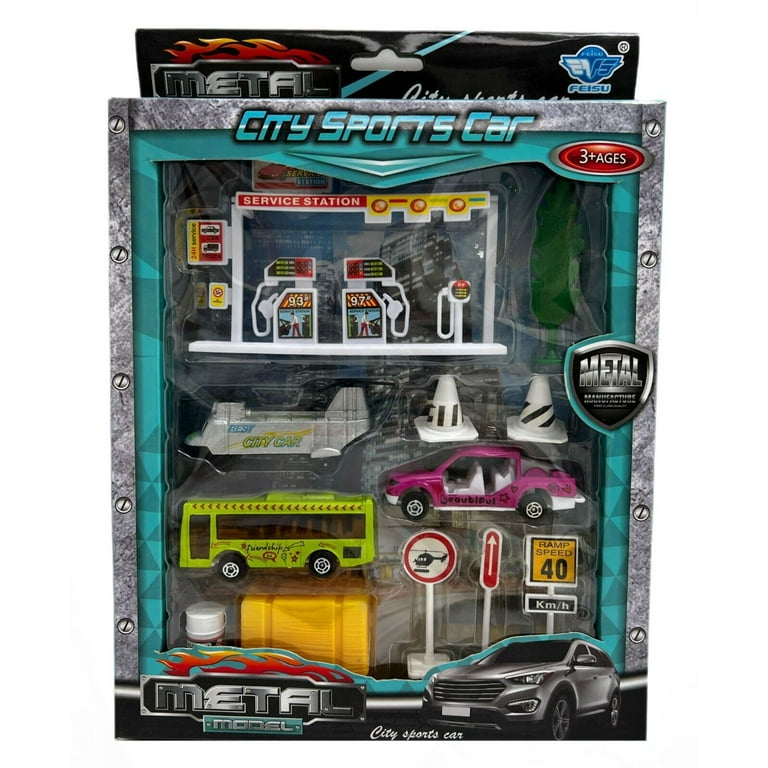 BIG DADDY 10 Piece Mini City Employee Trucks and Cars Accessories