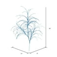thumbnail image 2 of Vickerman 34" Turquoise Glitter Grass Artificial Christmas Spray. Includes 6 sprays per pack.., 2 of 3