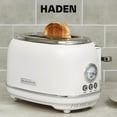 thumbnail image 6 of Haden Chelsea Stainless Steel 2 Slice Toaster, Extra Wide Slots, Ivory & Chrome, 6 of 9