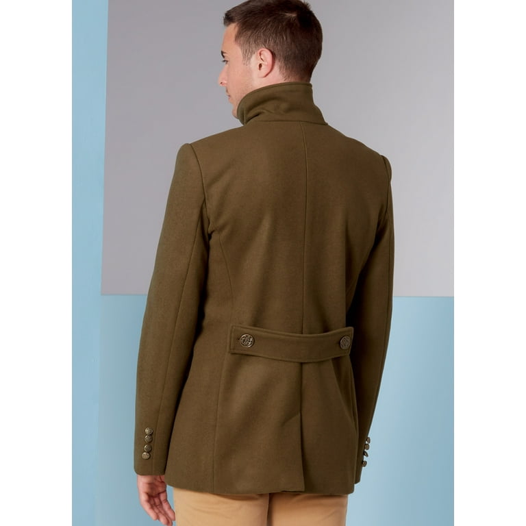 セール issue 学芸大学1990svintagelinenhalf coat Vogue Sewing Pattern V1853 - Men's Coat, Size: MUU (34-36-38