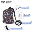 thumbnail image 4 of Yiaed Christmas Bunny A Print Backpack, Premium Laptop Backpack, Travel Backpack for Women, Lightweight Backpacks, Comfortable Back Pack-Medium, 4 of 7