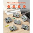 thumbnail image 3 of 6-Pack 12mm Label Maker Tape Refills - Compatible with Brother P-touch TZe-131/231 - 5 Color Assorted Thermal Printing Labels  (Grey/Red/Blue/Yellow/White), 3 of 11