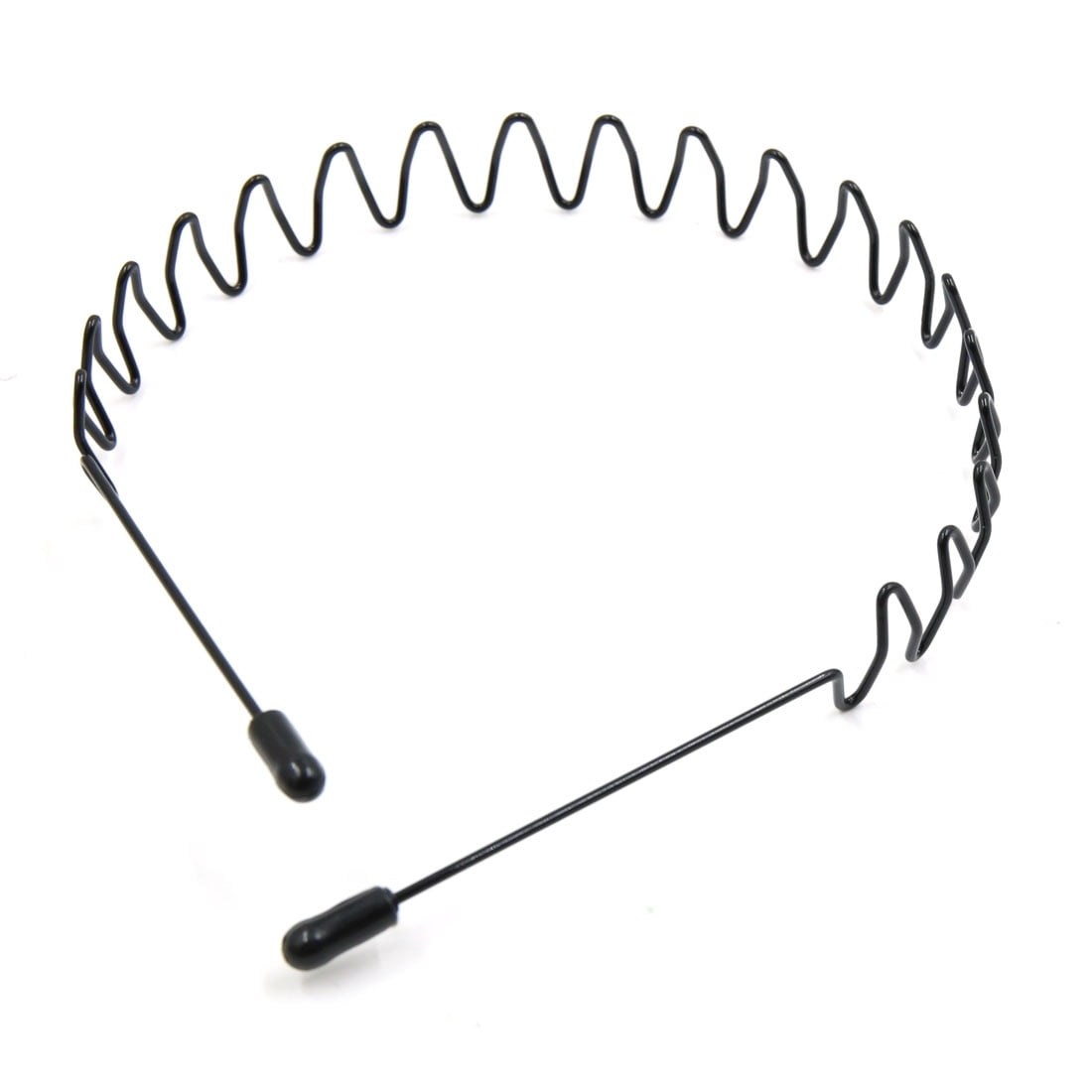 5pcs Black Metal Wavy Toothed Hair Hoop Head Band Headband Hairband for Men