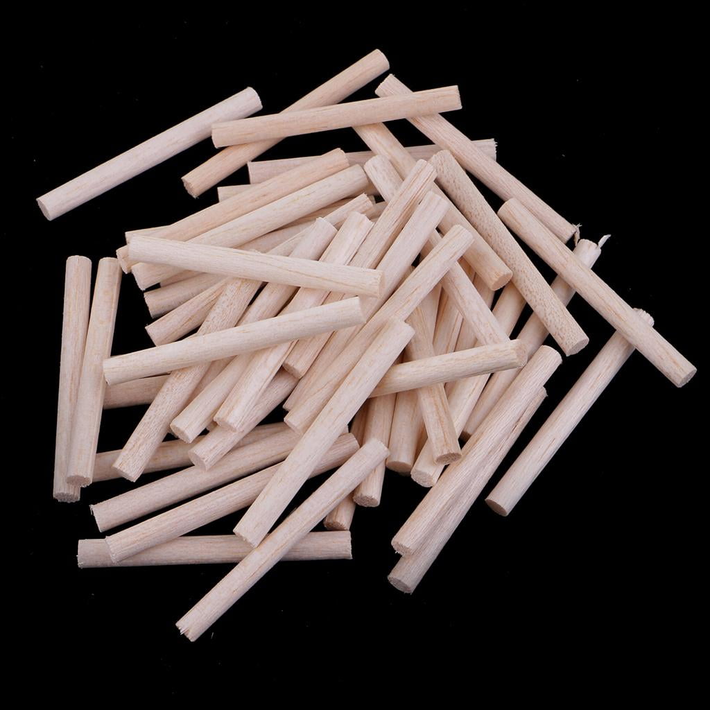 Milageto 80 Pieces 50/300/120mm Balsa Stick Unfinished Modelling Stick