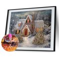 thumbnail image 4 of Juego de pintura de diamante 5D DIY nieve redondo completo Rhinestone, 4 of 9