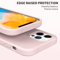 thumbnail image 4 of FFIY for iPhone 12 Case 6.1 inch, Liquid Silicone Case with Tempered Glass Screen Protector, Full Body Protection Cover Case with Soft Microfiber Cloth Lining for iPhone 12 Pro Case (Yellow), 4 of 7