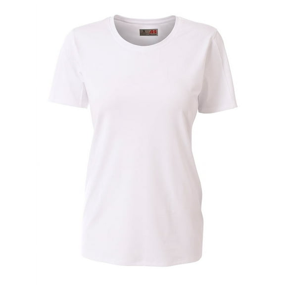 A4 Spike Short Sleeve Volleyball Jersey For Women in White | NW3014