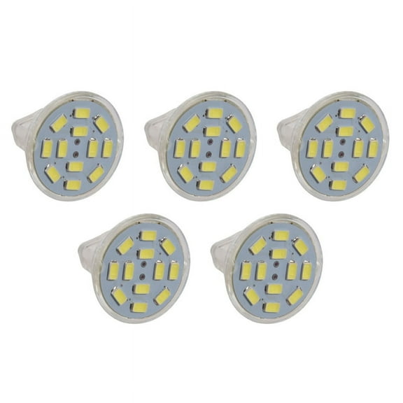 5X 6W GU4(MR11) LED Spotlight MR11 12 SMD 5730 570 DC 12V, White,5 x LED Spotlight,White