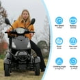 thumbnail image 4 of Xlluproid Heavy Duty 4-Wheel Mobility Scooter,Electric Powered Chair,800W,500 lb Limit，Black, 4 of 10