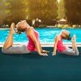 thumbnail image 3 of Gymax Large Yoga Mat 6' x 4' x 8 mm Thick Workout Mats for Home Gym Flooring Blue, 3 of 10