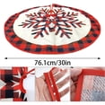 thumbnail image 3 of Fangsheng Burlap Christmas Tree Skirt Rustic Farmhouse Xmas Holiday Decorations, 30", 3 of 7