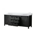 thumbnail image 3 of Marsyas 80 in W x 22 in D Brown Double Bath Vanity and Cultured Marble Countertop, 3 of 6