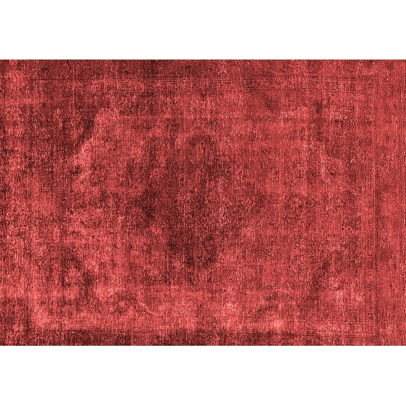 Ahgly Company Indoor Rectangle Oriental Red Industrial Area Rugs, 5' x 7'