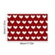 thumbnail image 3 of Manteles individuales de San Valentín con estampado de corazones y letras | Manteles individuales de lino | Manteles individuales aislantes rojos para fiestas navideñas, decoración de comedores y, 3 of 5