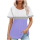 thumbnail image 1 of Camiseta Casual de Manga Corta de Mujer, Cuello Redondo de Impresión para Uso Diario, Fiesta Y Hogar, 1 of 5